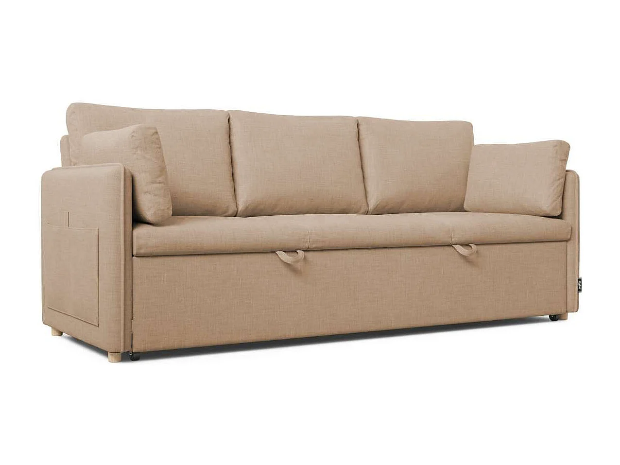 Sofá Cama  Nest 3 Beige - Nalui