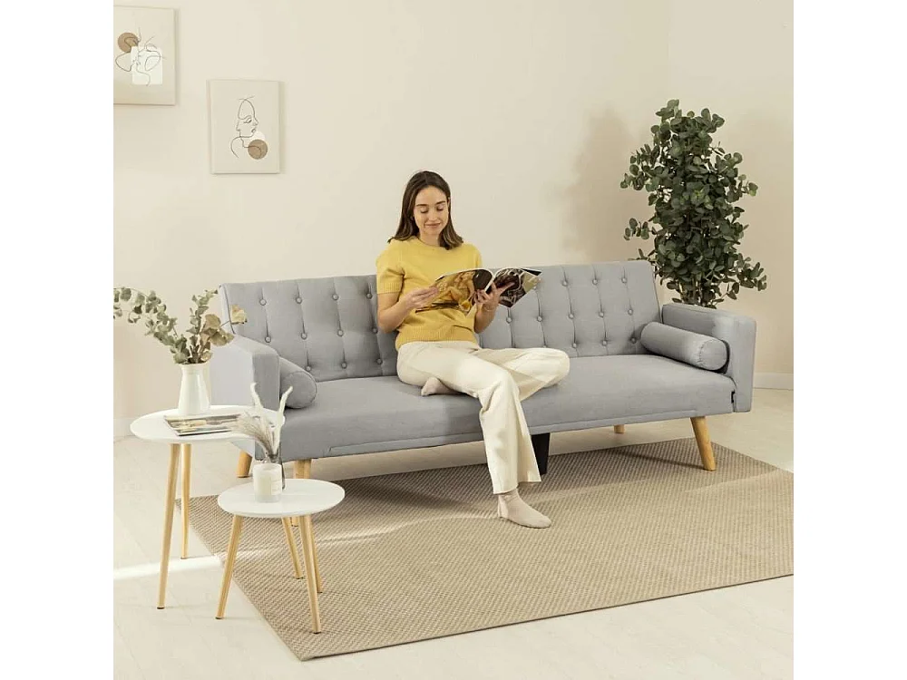 Sofá Cama  One Dots Gris - Nalui