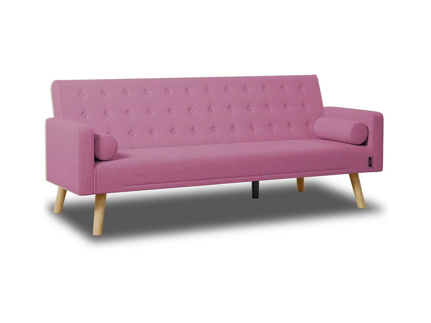 Sofá Cama  One Dots Rosa - Nalui