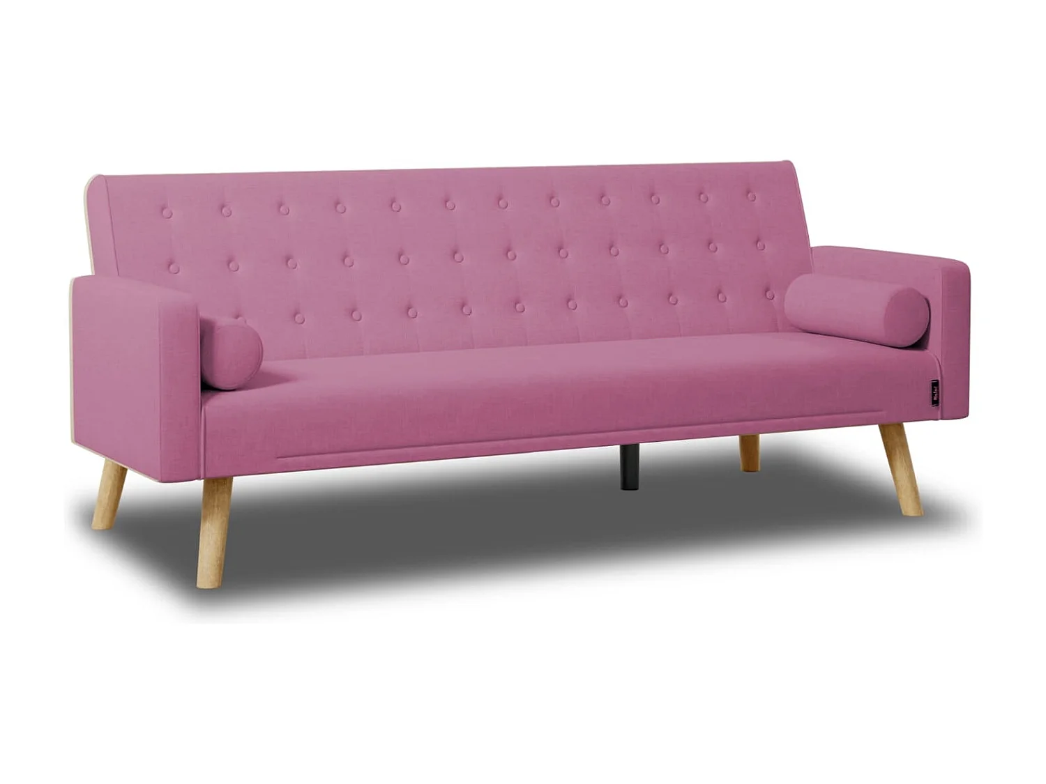 Sofá Cama  One Dots Rosa - Nalui