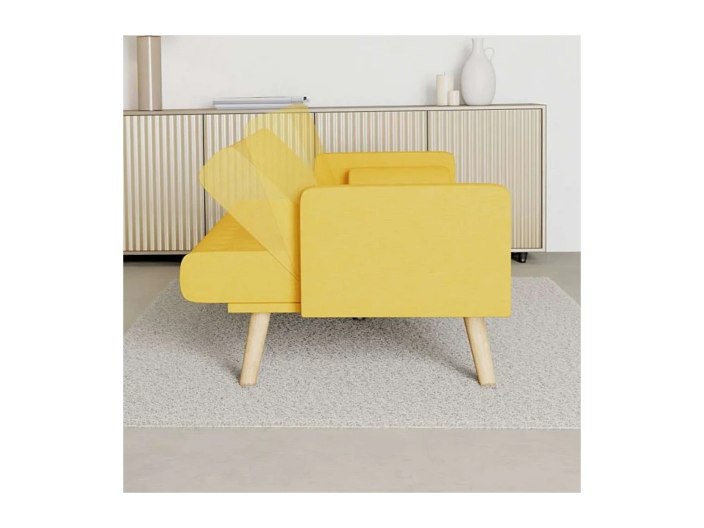 Sofá Cama  One Dots Amarillo - Nalui