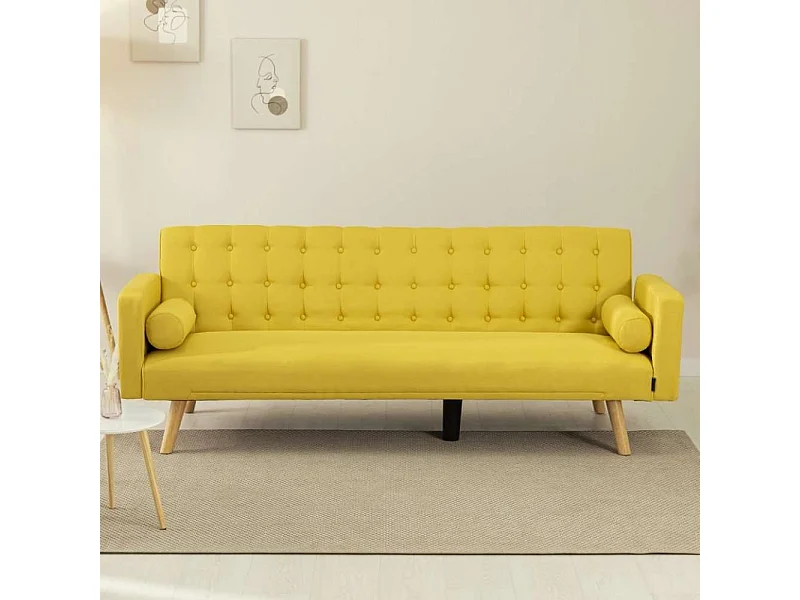 Sofá Cama  One Dots Amarillo - Nalui