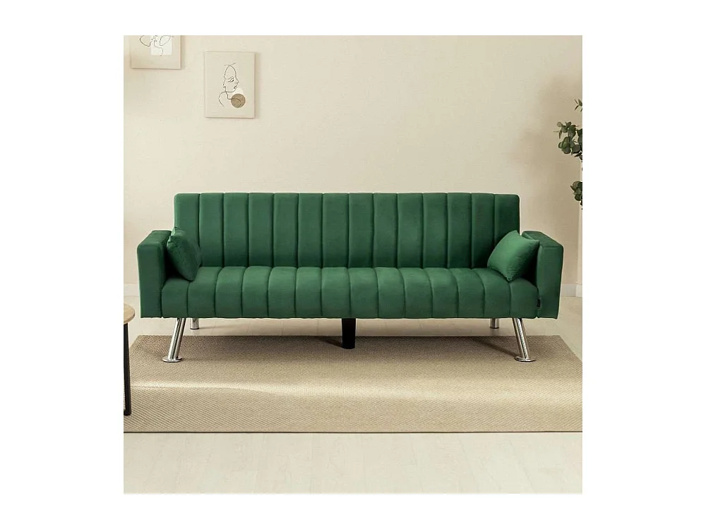 Sofá Cama  One Lines Verde - Nalui
