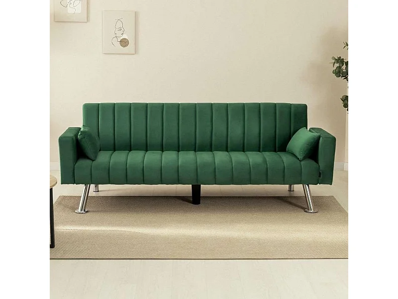 Sofá Cama  One Lines Verde - Nalui