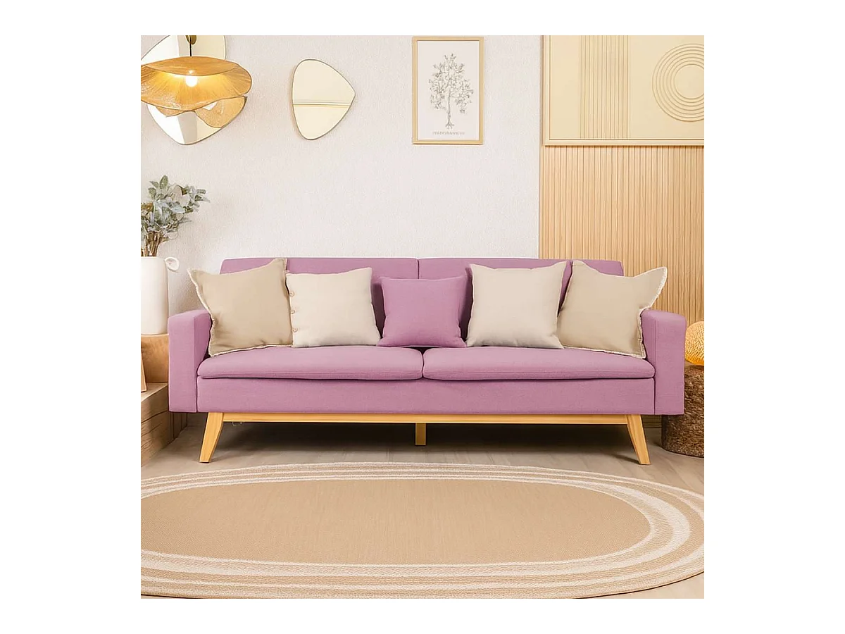 Sofá Cama  Reine Rosa - Nalui