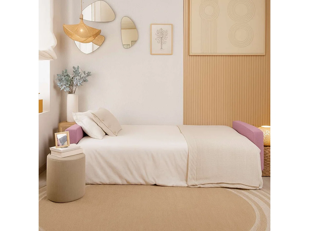 Sofá Cama  Reine Rosa - Nalui