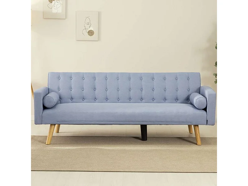 Sofá Cama  One Dots Azul - Nalui