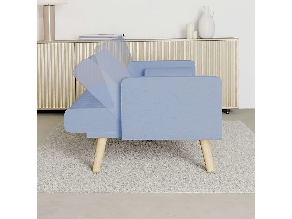 Sofá Cama  One Dots Azul - Nalui