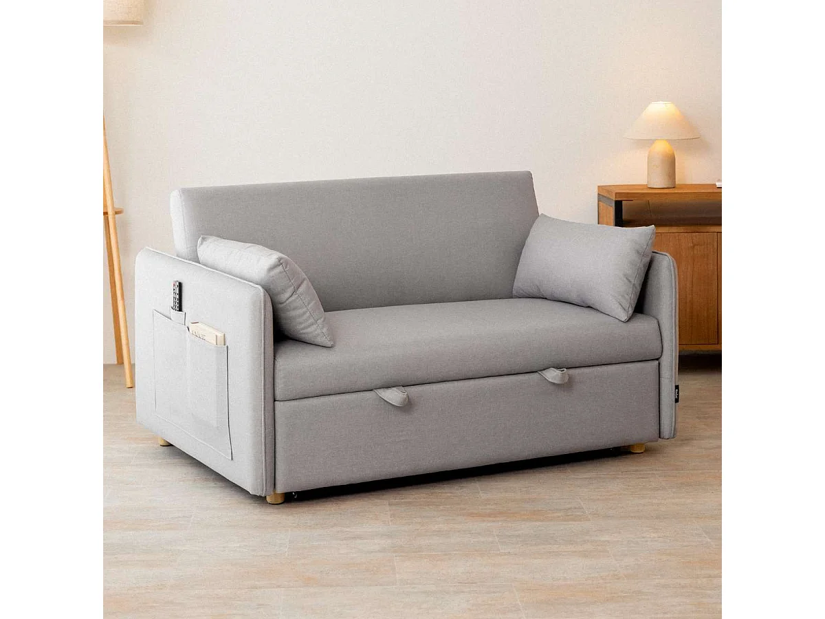 Sofá Cama  Nest 2 Gris - Nalui