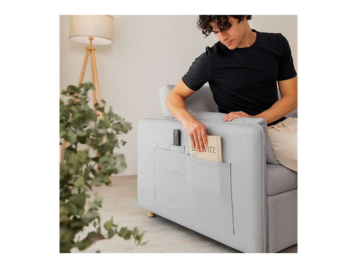 Sofá Cama  Nest 2 Gris - Nalui