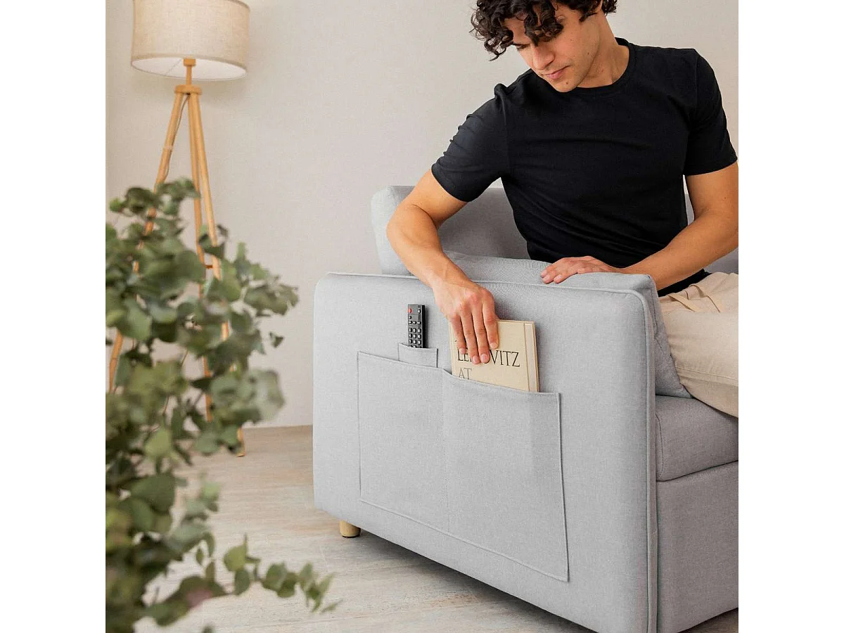 Sofá Cama  Nest 2 Gris - Nalui