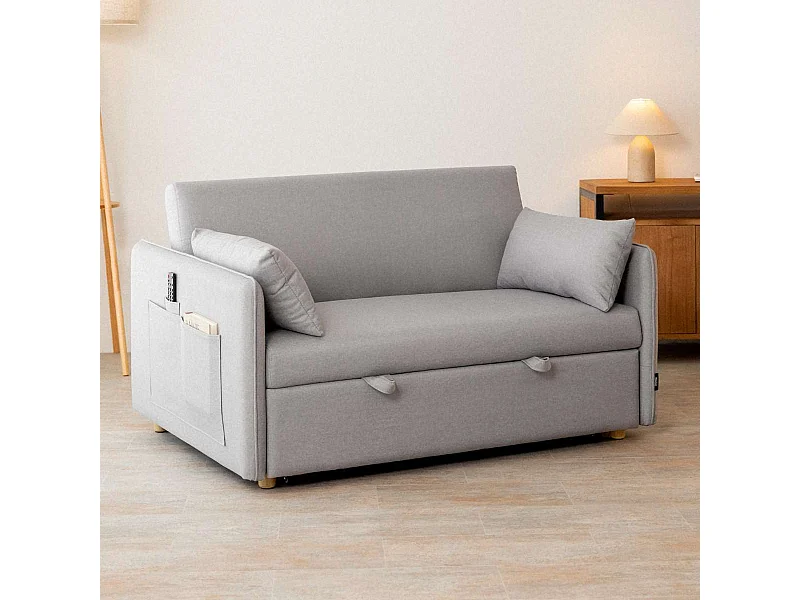 Sofá Cama  Nest 2 Gris - Nalui