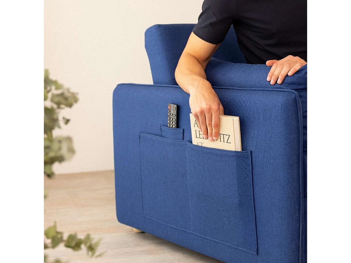 Sofá Cama  Nest 2 Azul Marino - Nalui