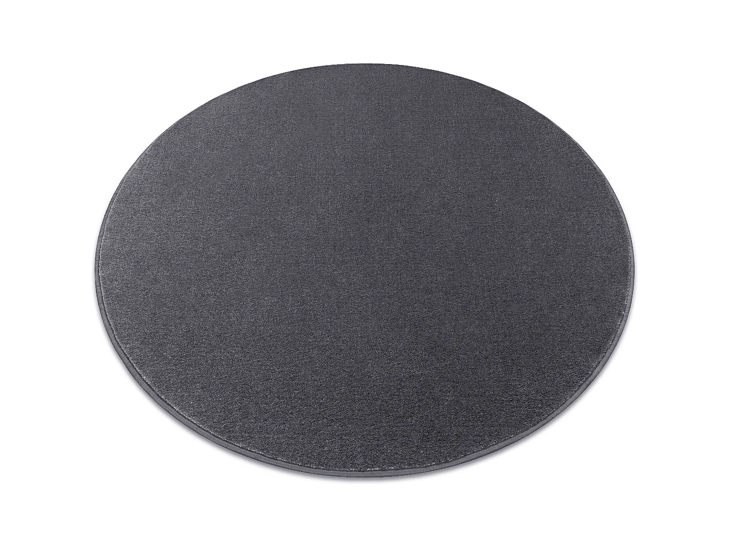 TAPIS cercle SEDUCTION anthracite 99 doux, durable, chambre, hôtel cercle 150 cm