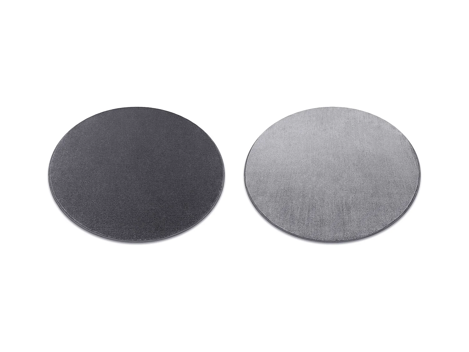 TAPIS cercle SEDUCTION anthracite 99 doux, durable, chambre, hôtel cercle 150 cm