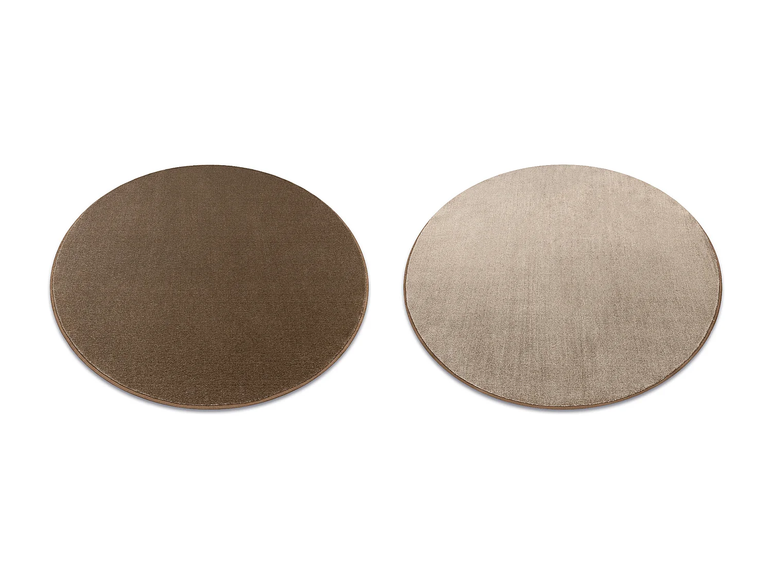 Moqueta SEDUCTION círculo marrón 46 suave, duradero, dormitorio, hot cercle 150 cm