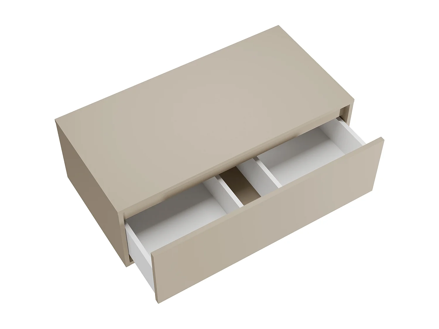 Meuble sous vasque suspendu - Coloris beige - 94 cm - TEANA II