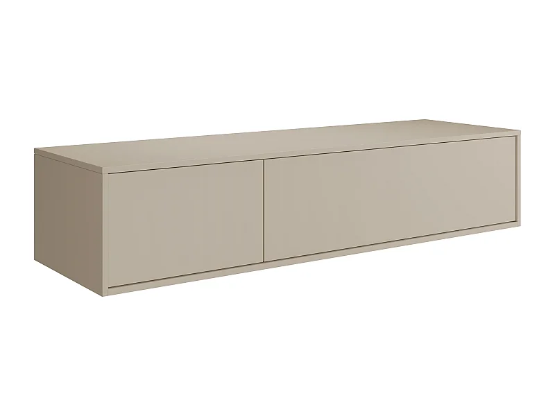 Mueble bajo lavabo flotante - Color beige - L150 cm - ISAURE II