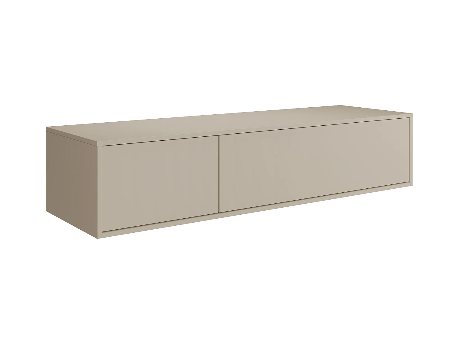 Mueble bajo lavabo flotante - Color beige - L150 cm - ISAURE II