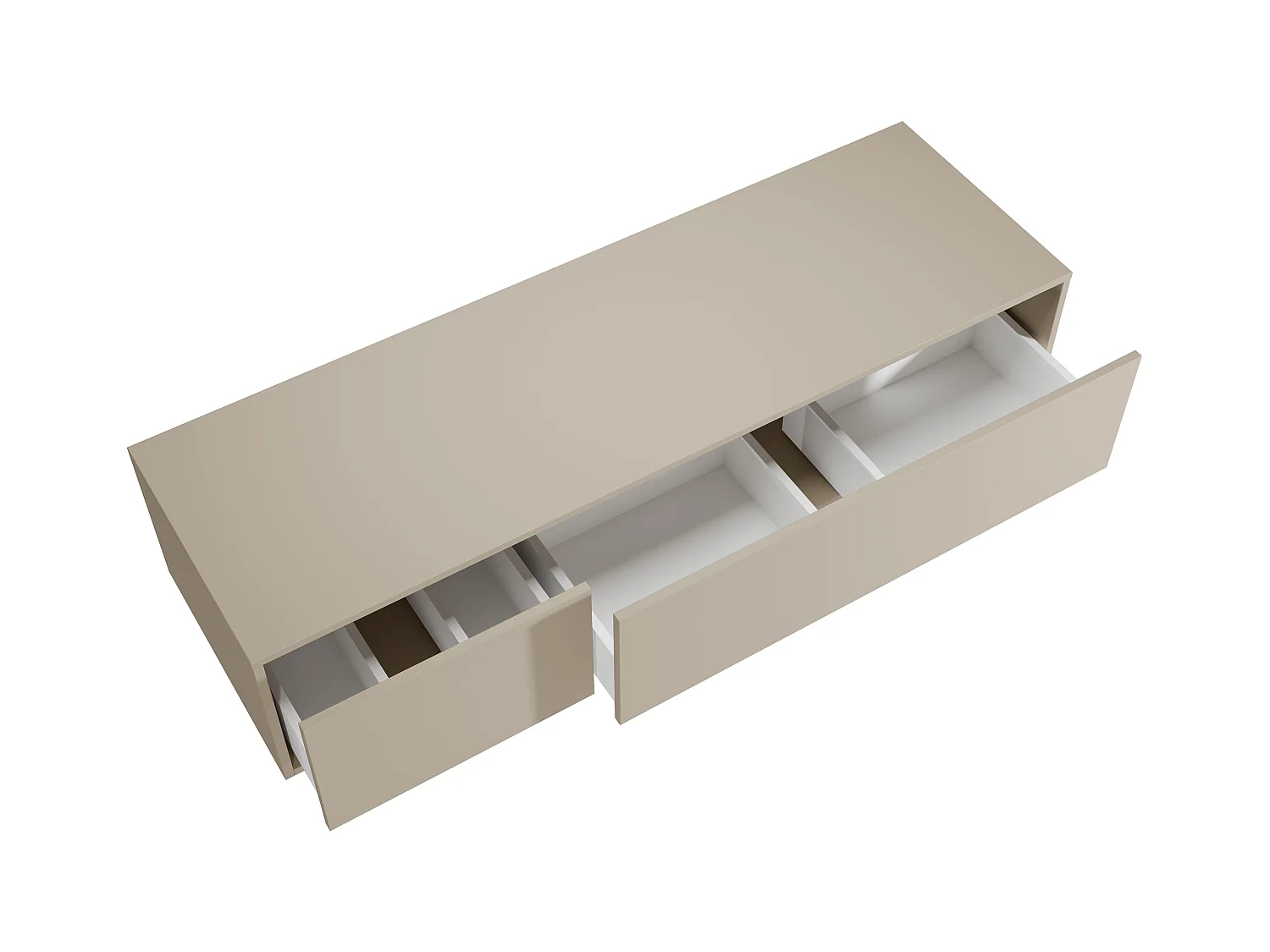 Mueble bajo lavabo flotante - Color beige - L150 cm - ISAURE II