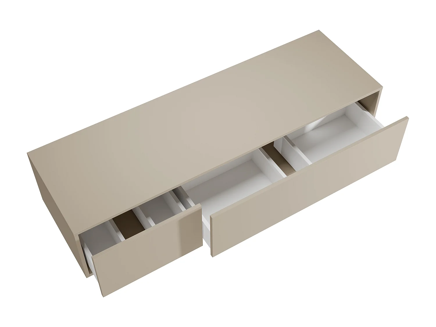 Meuble sous vasque suspendu - Coloris beige - L150 cm - ISAURE II