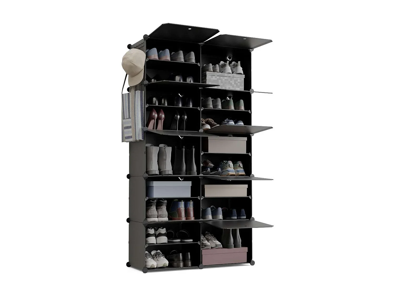 Zapateros  Cube C10 Negro - Newlux