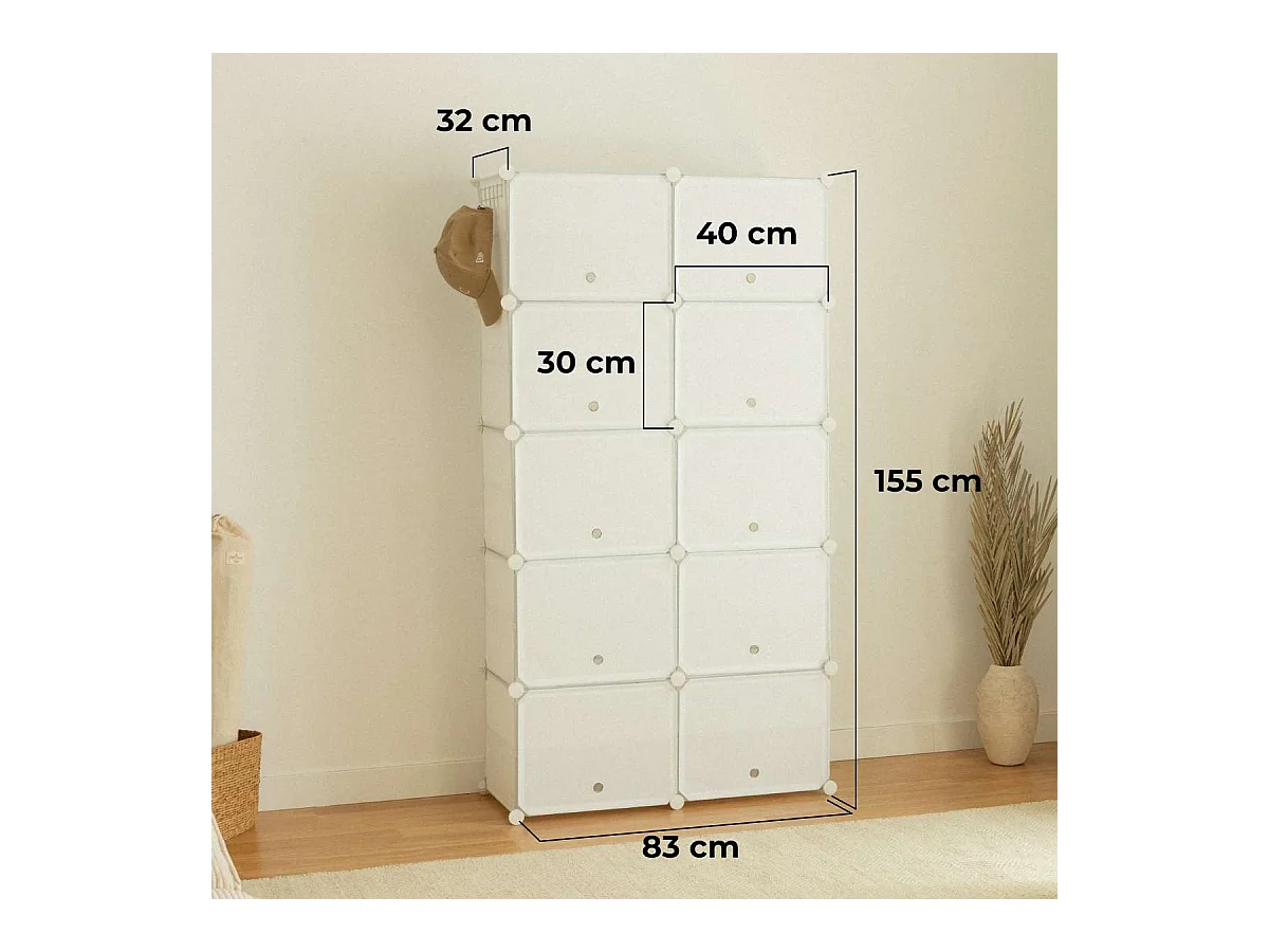 Zapateros  Cube C10 Blanco - Newlux