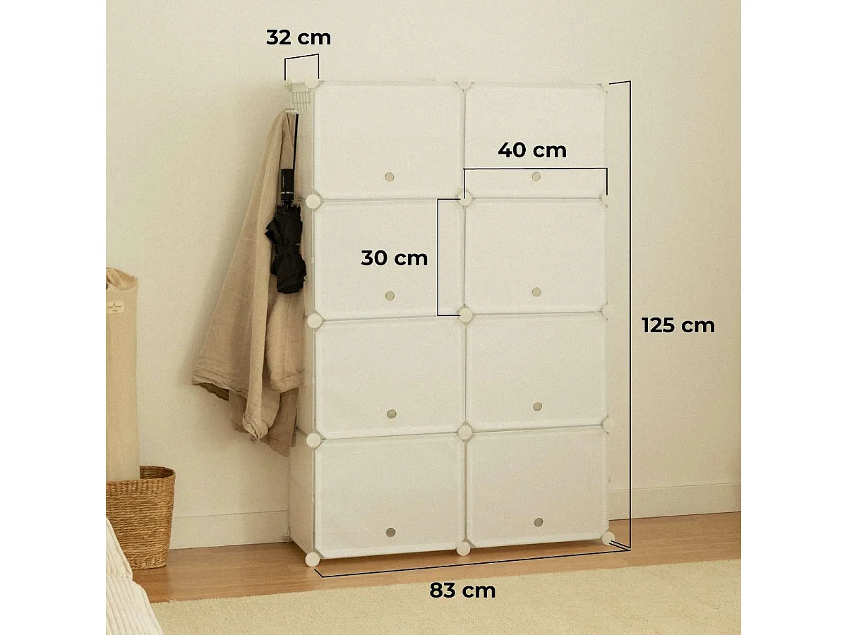 Zapateros  Cube C8 Blanco - Newlux