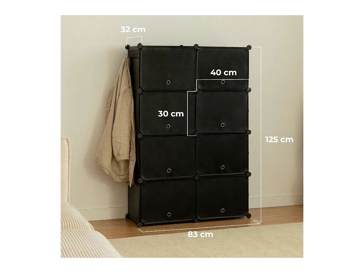 Zapateros  Cube C8 Negro - Newlux