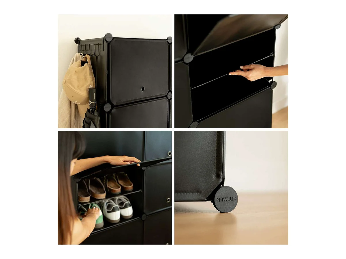 Zapateros  Cube C8 Negro - Newlux