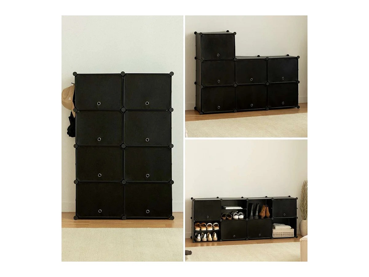 Zapateros  Cube C8 Negro - Newlux