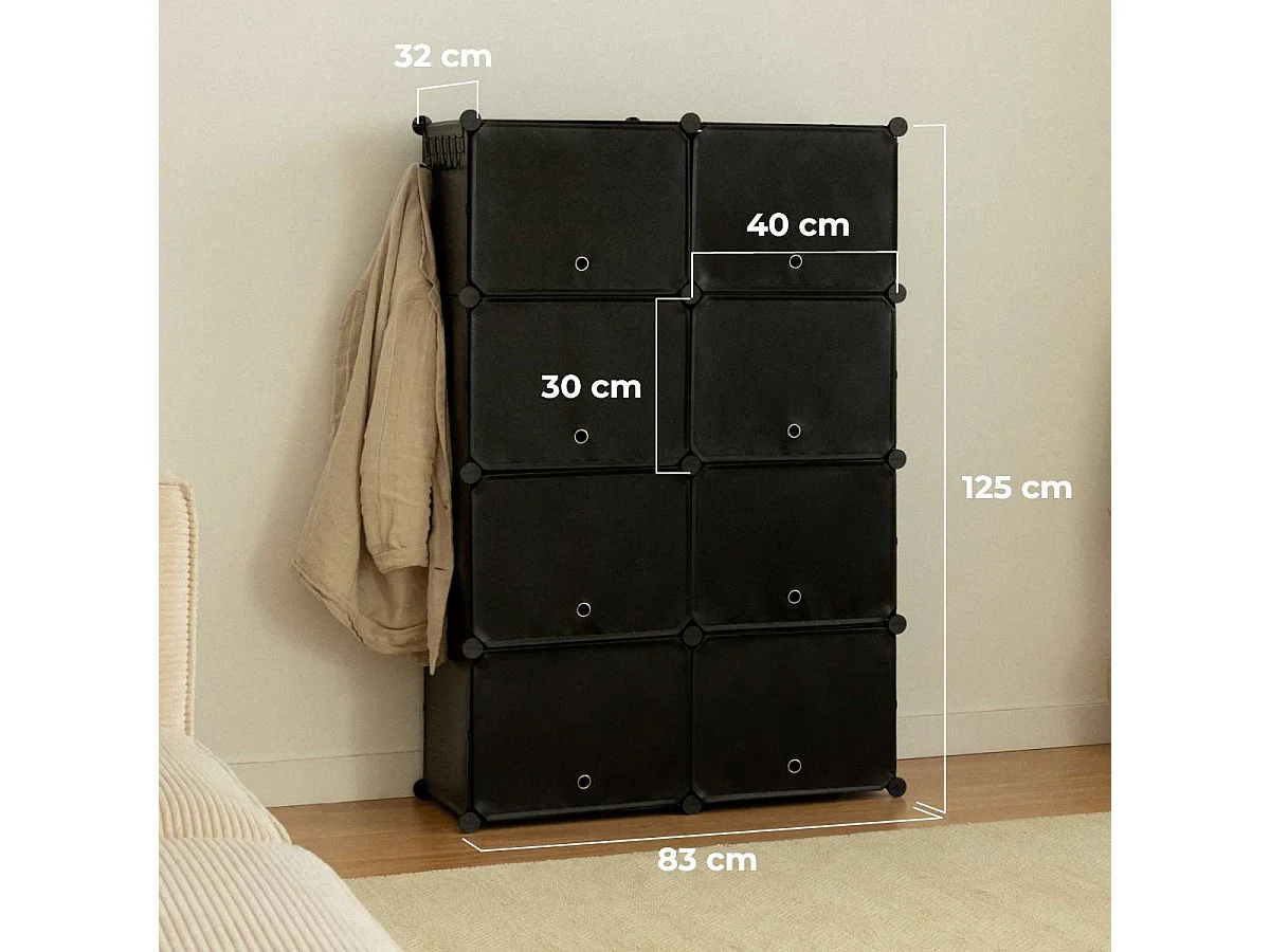 Zapateros  Cube C8 Negro - Newlux