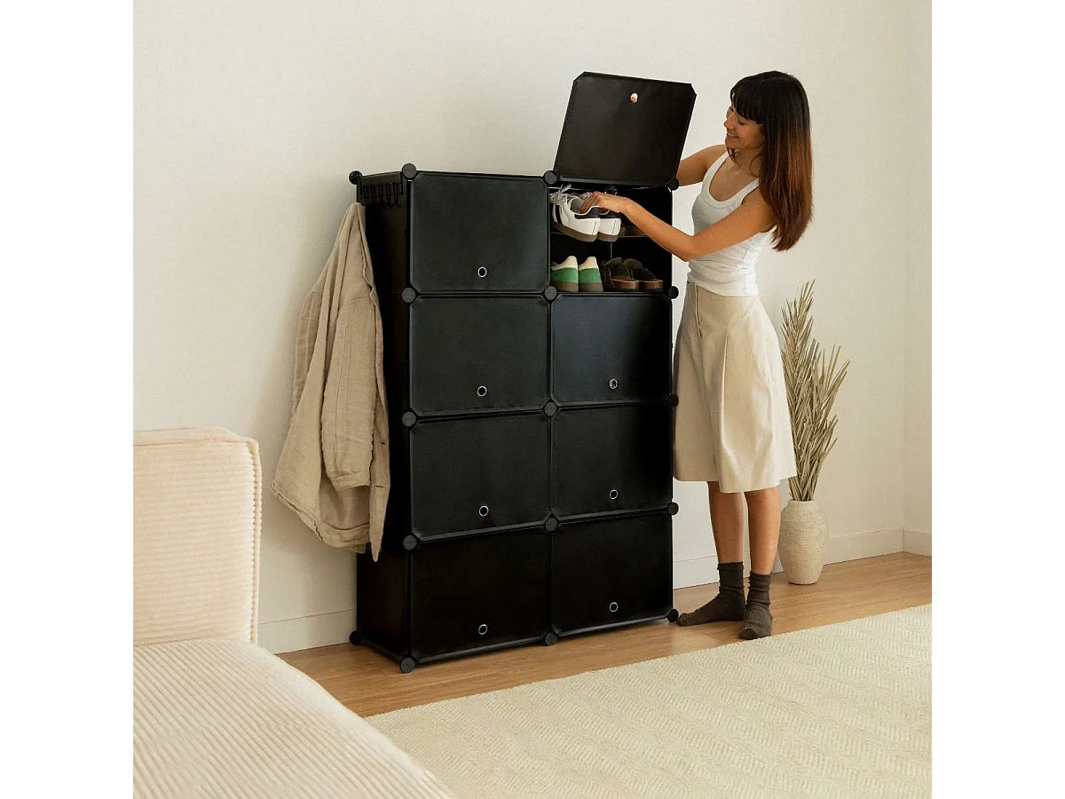 Zapateros  Cube C8 Negro - Newlux