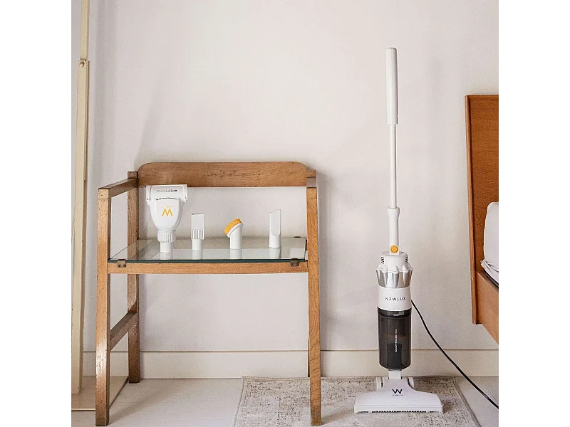 Aspirador Escoba  InfinityPower V900 Petfriend Blanco - Newlux