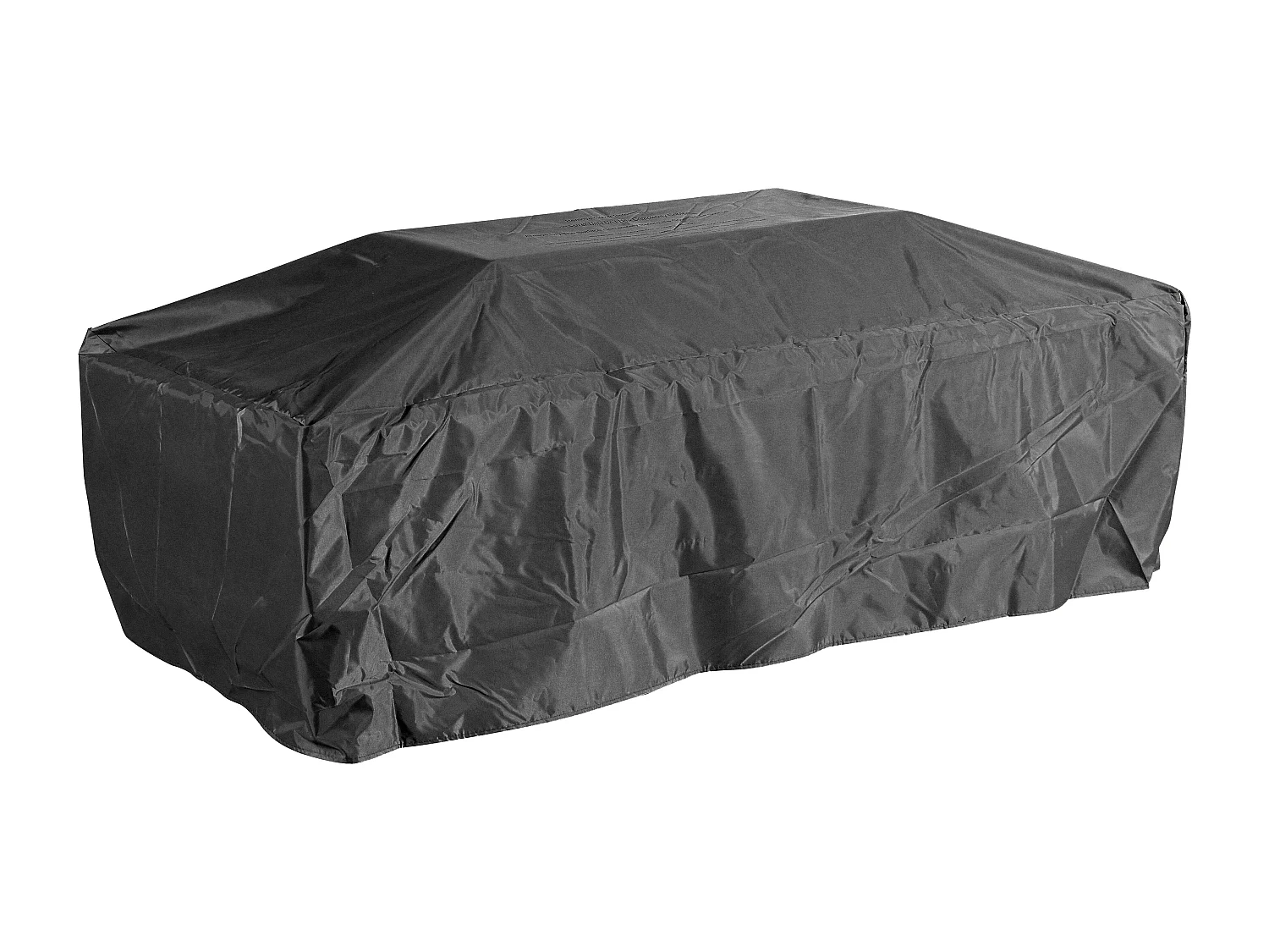 Table braséro rectangulaire au gaz en MGO gris – Foyer carré - SEROZA