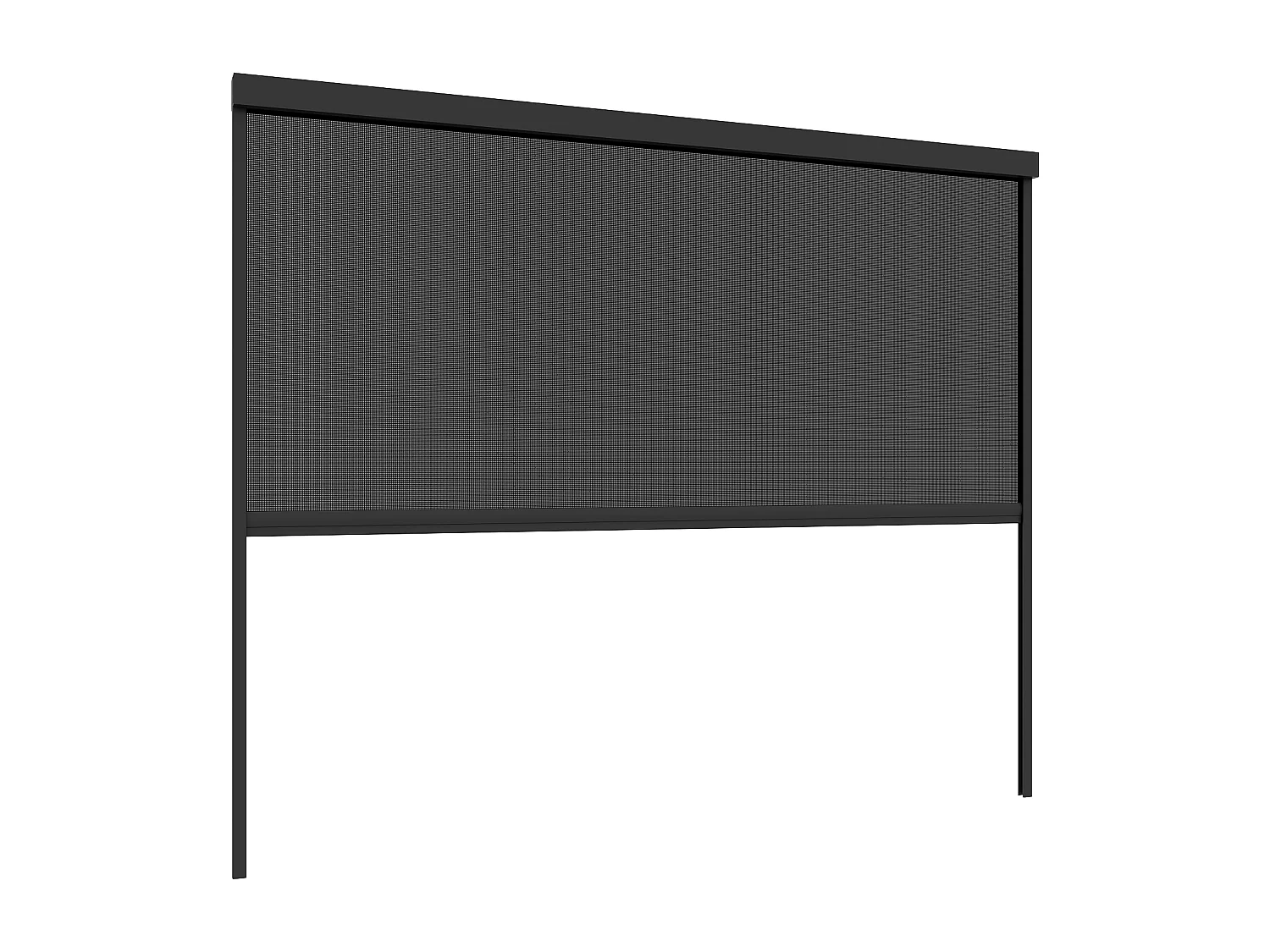 Rideau rétractable pour pergola bioclimatique - L300 cm x H234cm - anthracite - COSMA