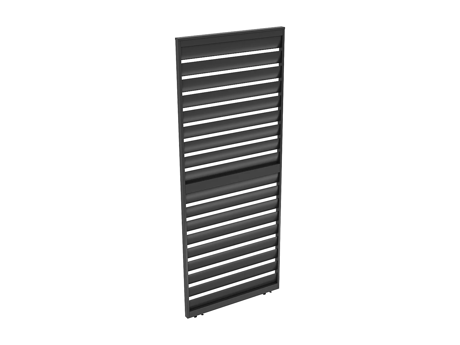 Claustra brise soleil en aluminium pour pergola bioclimatique - L93 cm x H234 - anthracite - COSMA