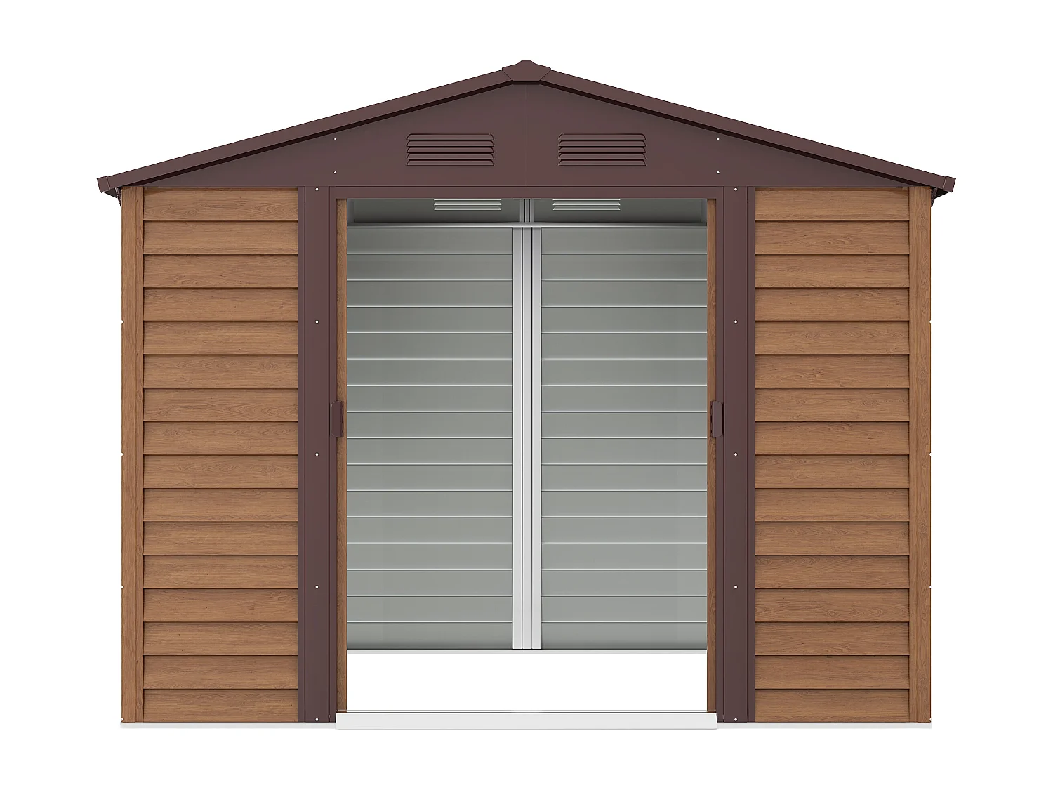 Abri de jardin métal en acier galvanisé effet bois - 6,62 m² - ARSEGO