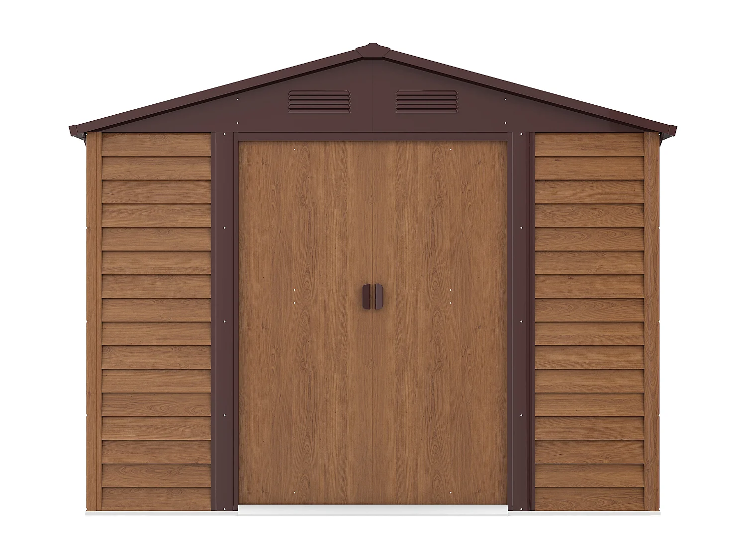 Abri de jardin métal en acier galvanisé effet bois - 6,62 m² - ARSEGO