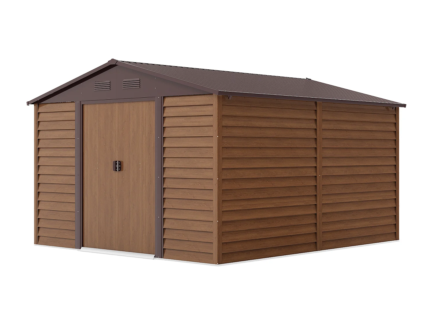 Abri de jardin métal en acier galvanisé effet bois - 11,75 m² - ARSEGO