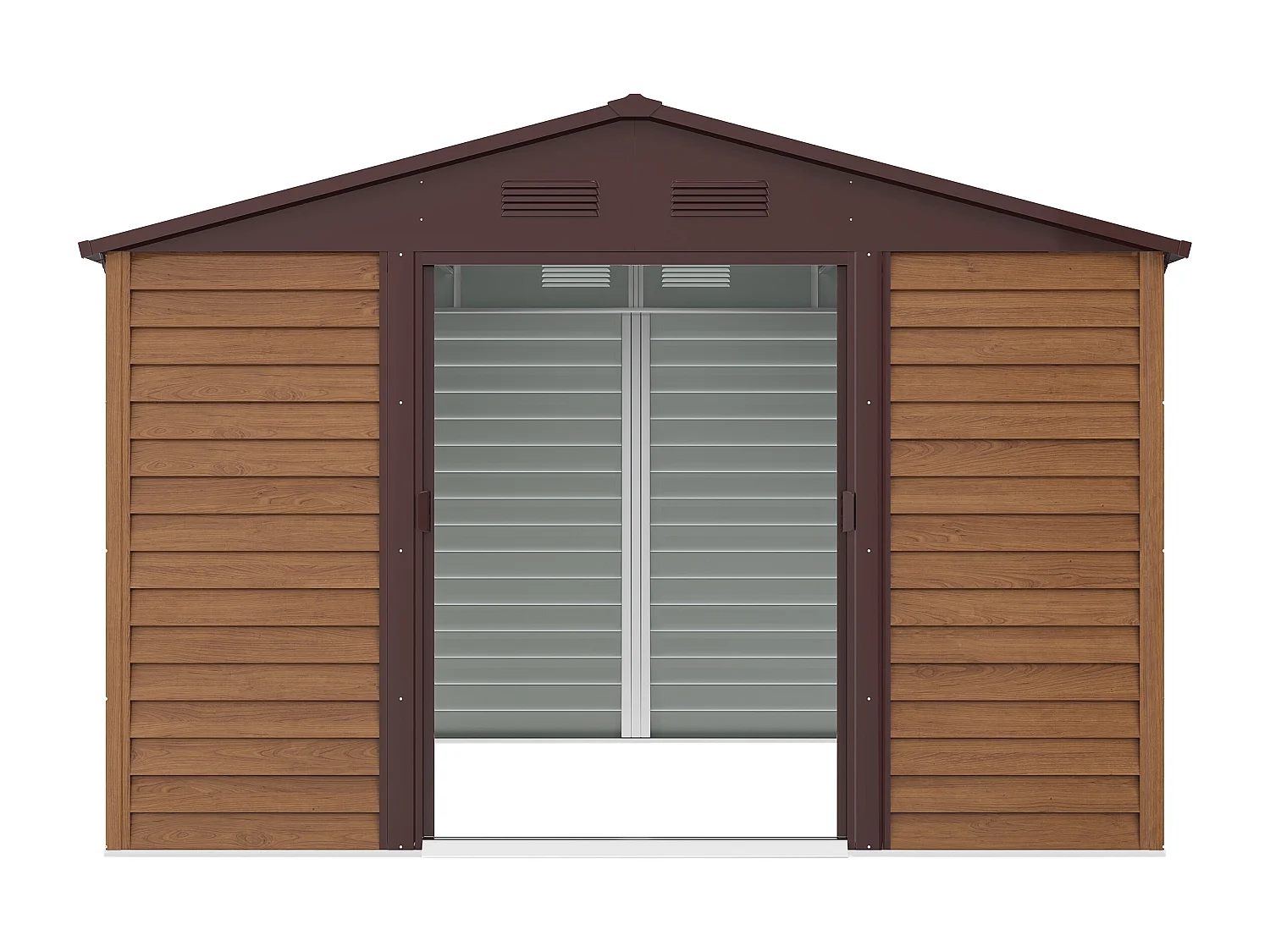 Abri de jardin métal en acier galvanisé effet bois - 11,75 m² - ARSEGO