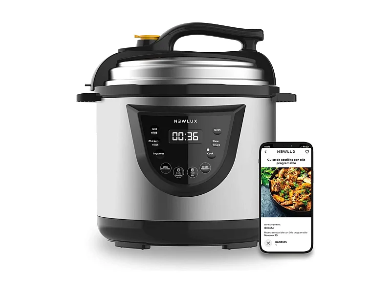 Olla Programable  Chef Pot V110 Negro - Newlux