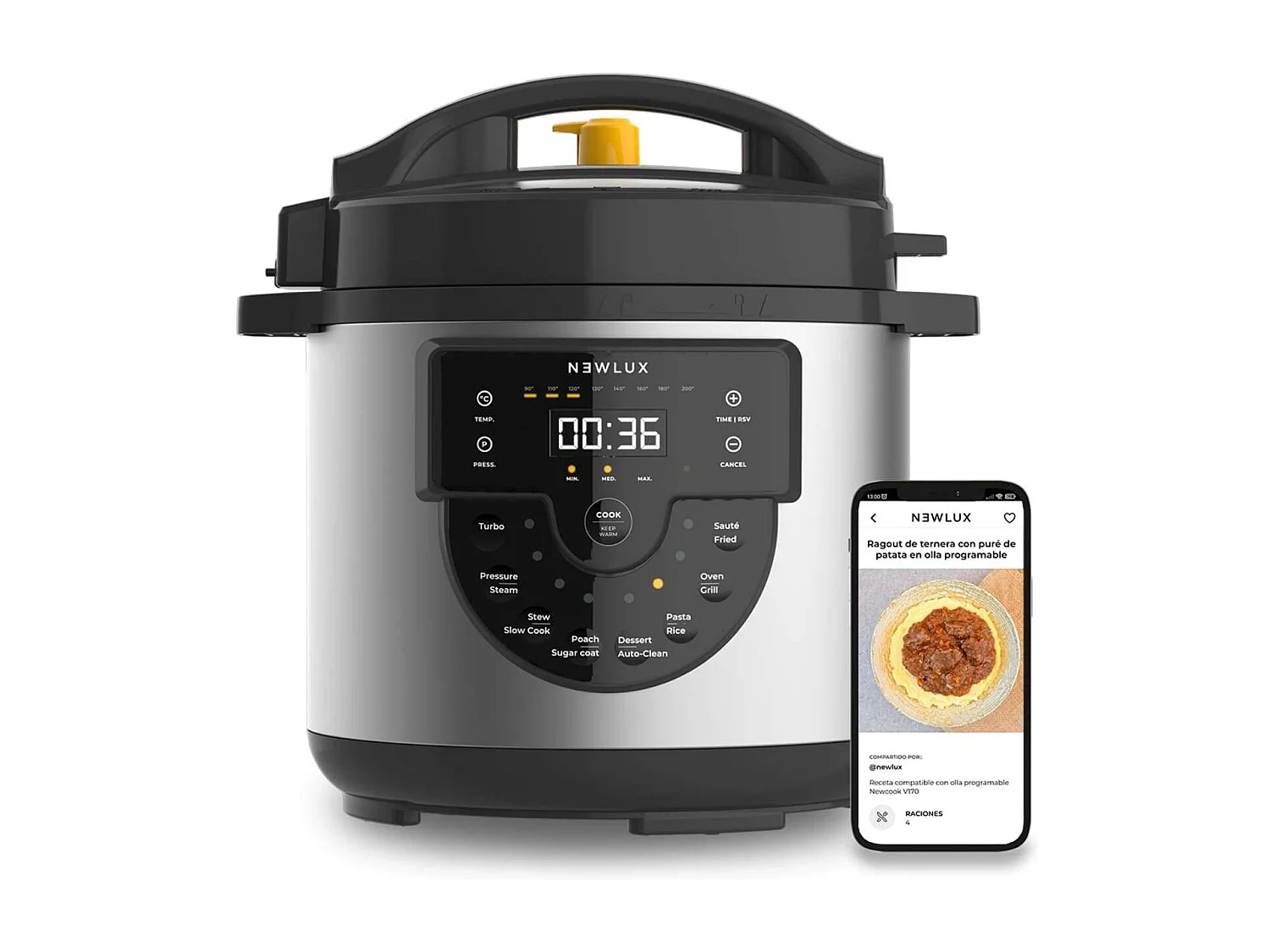 Olla Programable  Chef Pot V170 Negro - Newlux