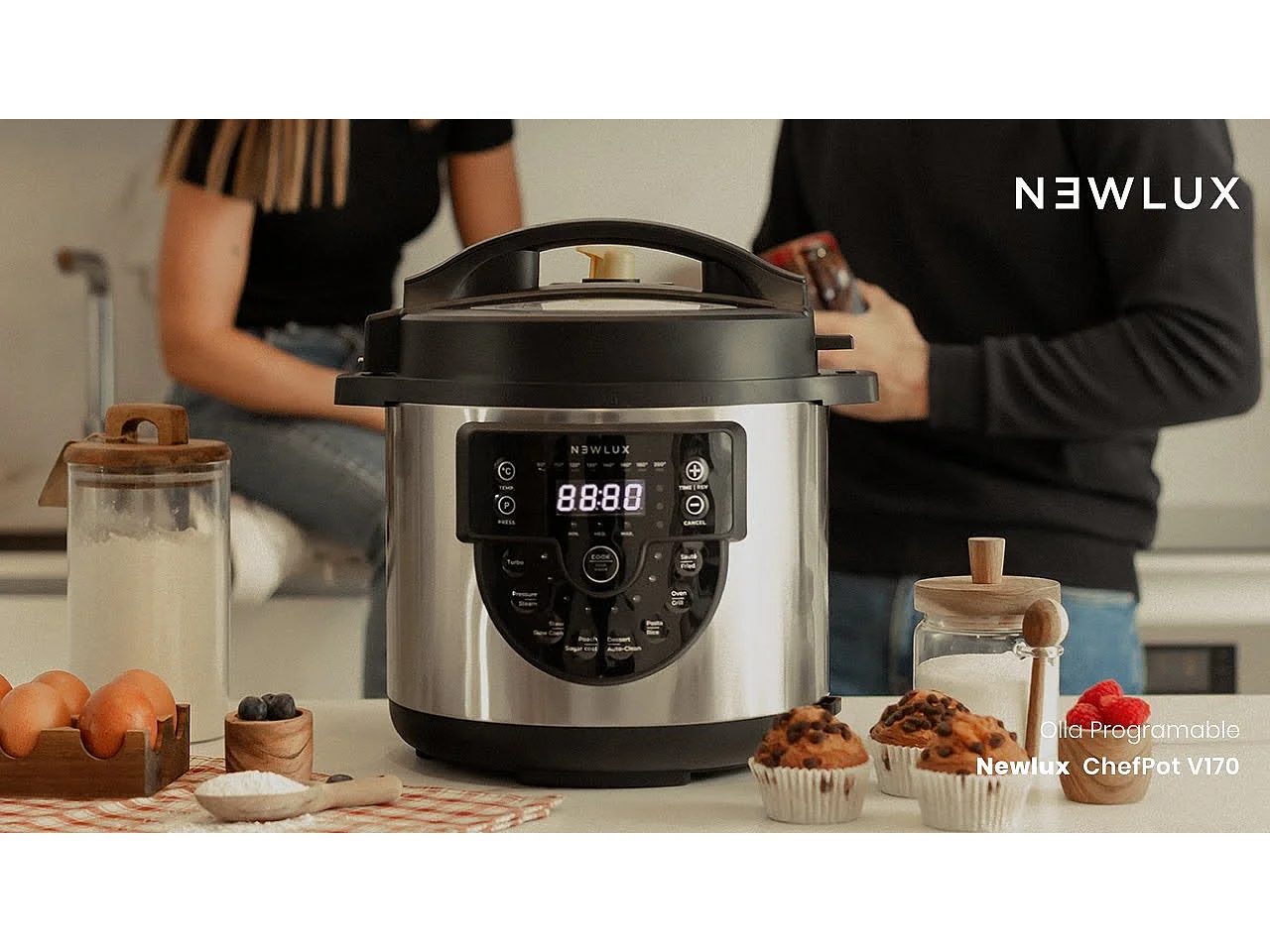 Olla Programable  Chef Pot V170 Negro - Newlux