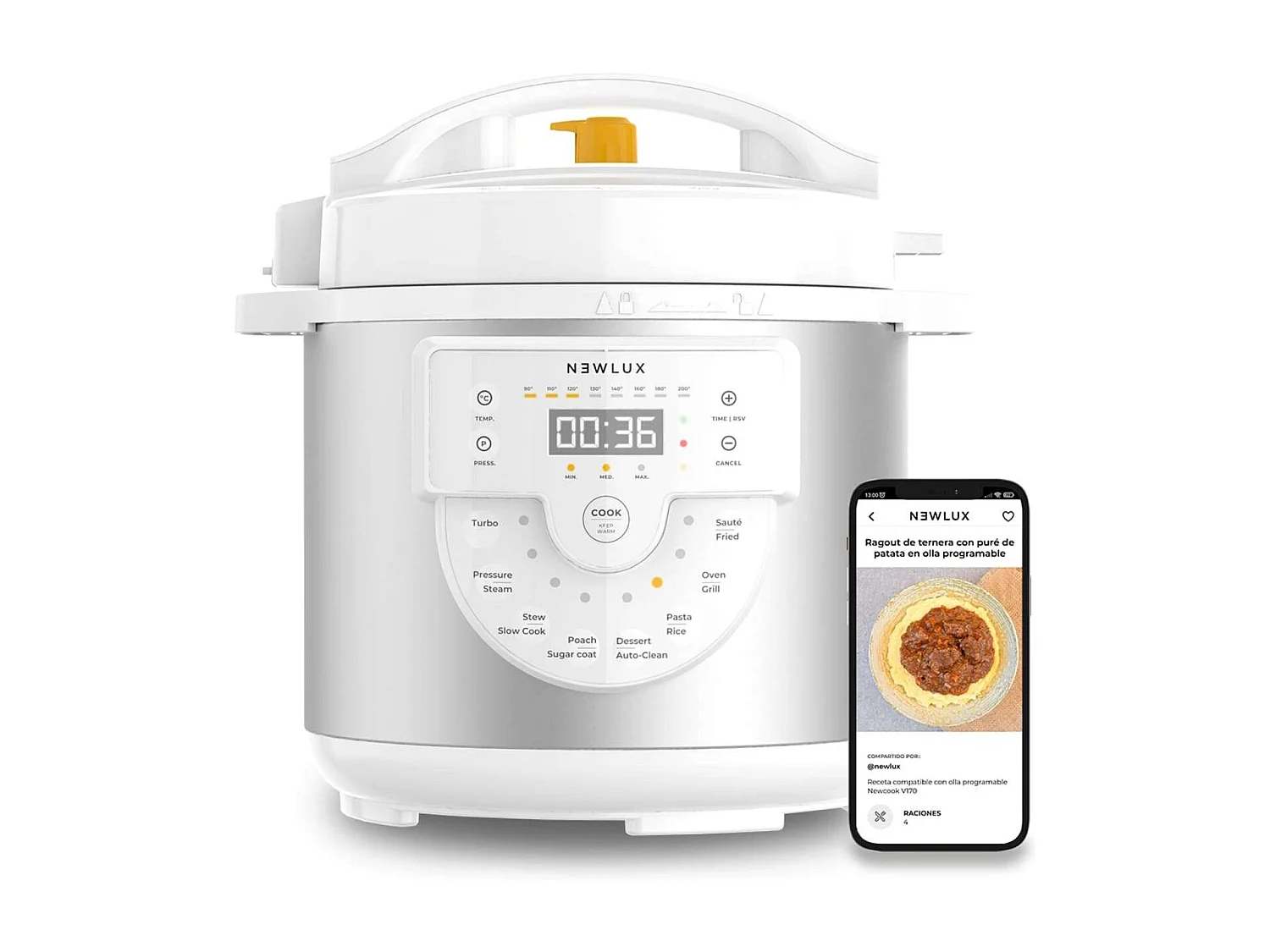 Olla Programable  Chef Pot V170 Blanco - Newlux