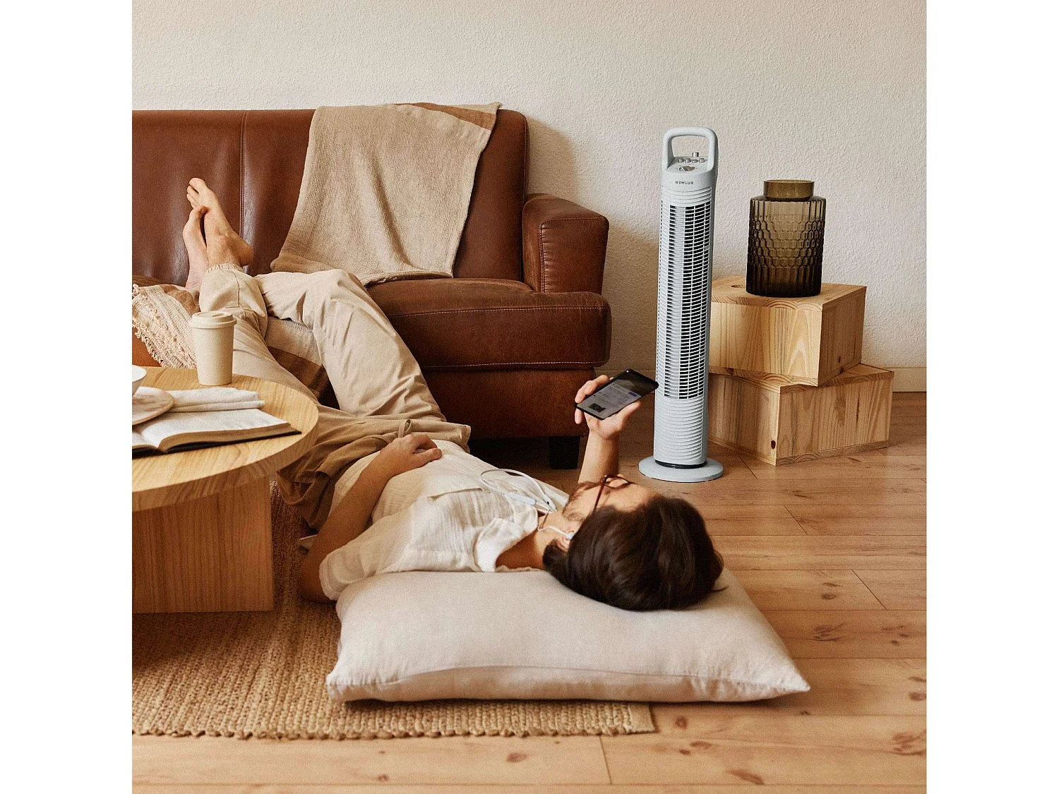 Ventilador de Torre  W80 Azul - Newlux
