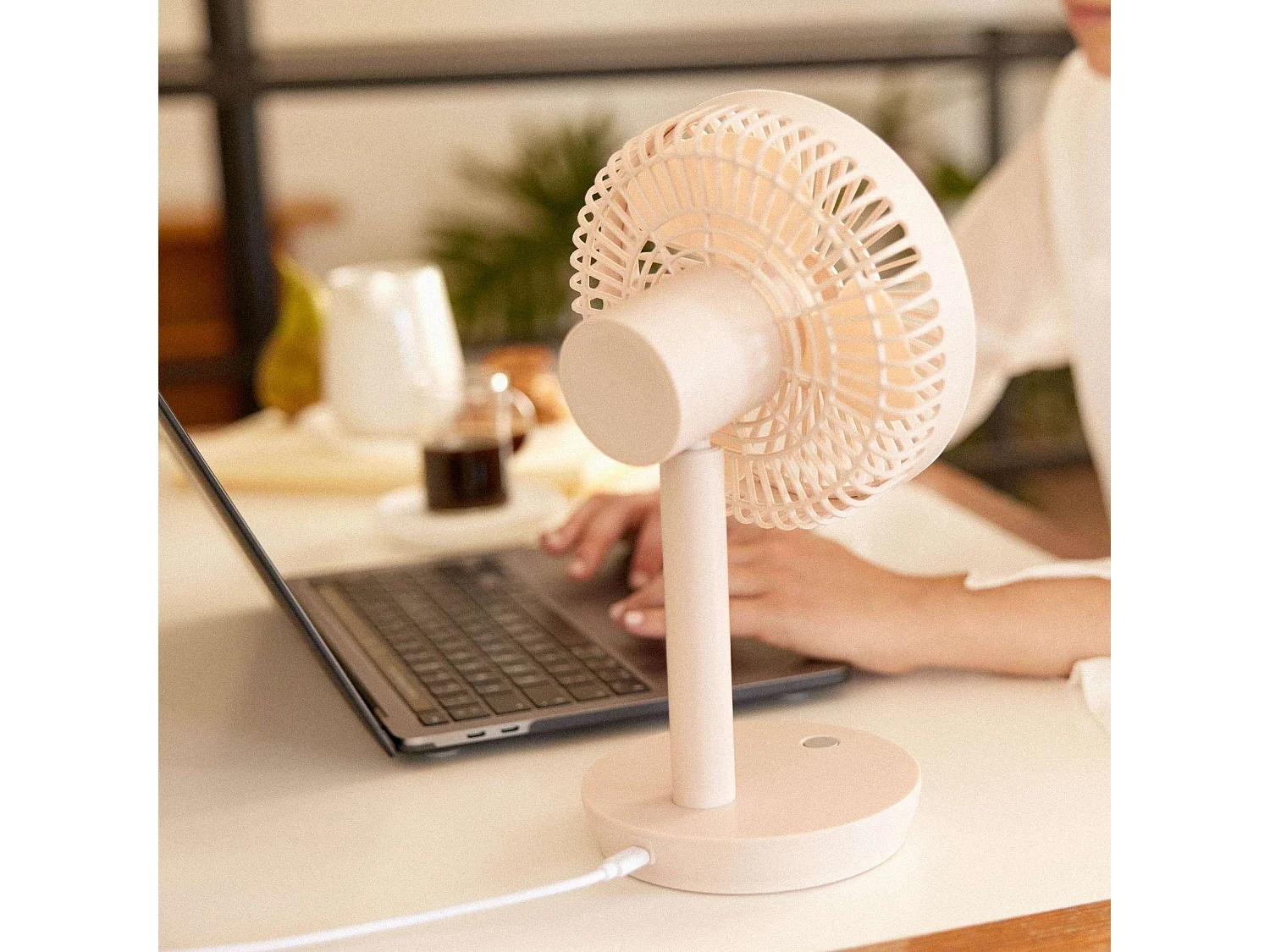 Ventilador de Sobremesa  USB Desk W300 Rosa - Newlux