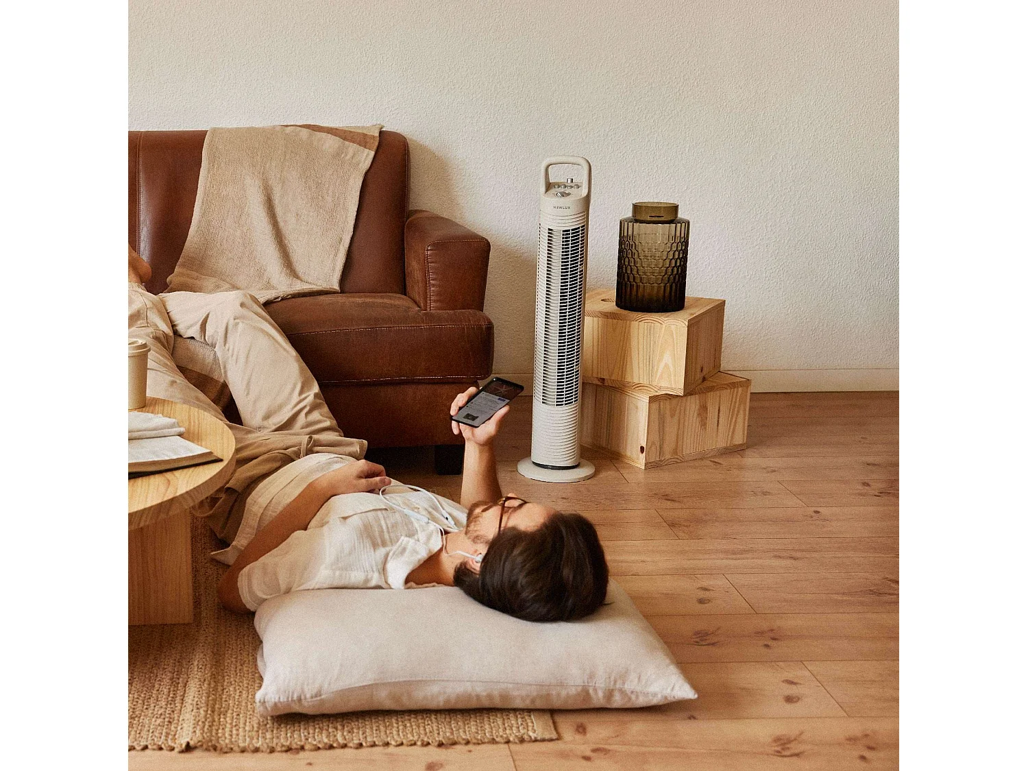 Ventilador de Torre  W80 Blanco roto - Newlux