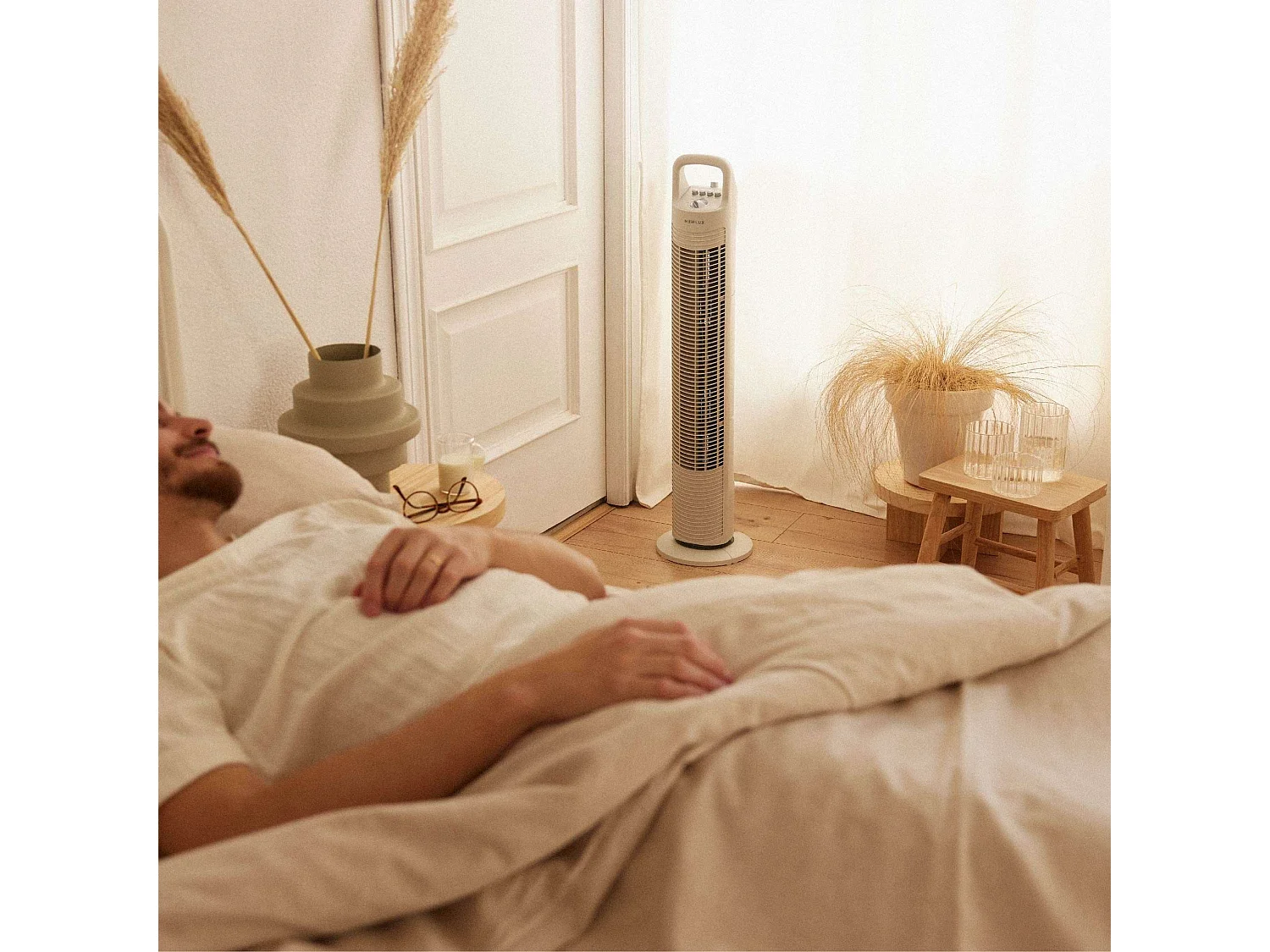 Ventilador de Torre  W80 Blanco roto - Newlux