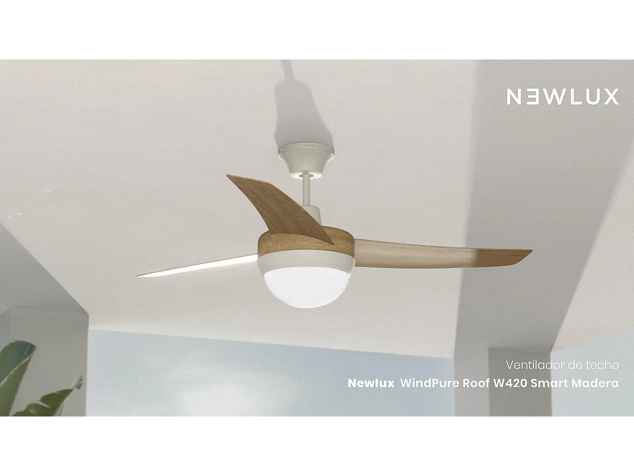 Ventilador de Techo  W420 Smart Marrón - Newlux